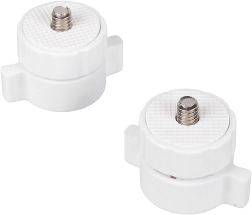 GWUIOREX 17mm Ball Joint to 1/4 20 Screw Adapter, White Camera Mount for
