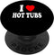I Heart (Love) Hot Tubs Relaxation Spa Water Jets PopSockets Swappable PopGrip