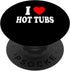 I Heart (Love) Hot Tubs Relaxation Spa Water Jets PopSockets Swappable PopGrip