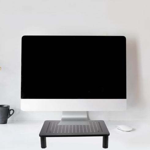 Settings ARTIBETTER Adjustable Computer Monitor Stand Riser with Level Height Up to Load Sturdy Desktop Organizer