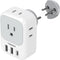 TESSAN Israel Power Adapter, US to Israel Plug Adapter with 4 American Outlets, 3 USB Charger