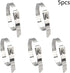 MroMax 13.78" Stainless Steel Cable Zip Ties, Multi-Purpose Metal Exhaust Wrap, 5pcs