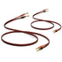 UCINNOVATE 2 Pack High-end Pure Copper HIFI OFC Speaker Wire Cable with Gold-Plated Banana Plugs, 2m