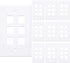 10-Pack 6 Port Keystone Wall Plate, Hexa Gang White Jack Insert for Ethernet, Coax, HDMI WallPlate Cover