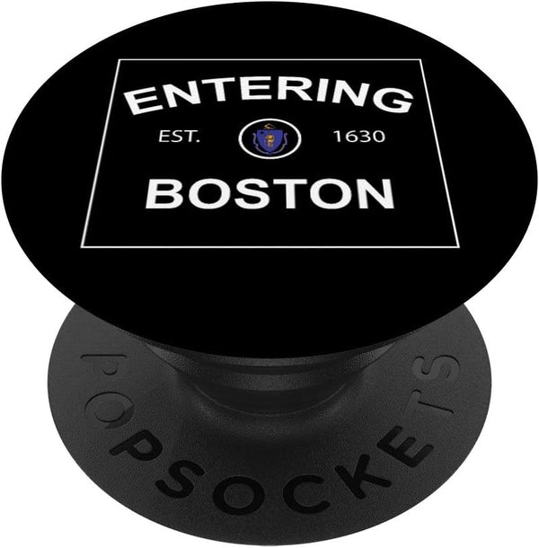 Entering Boston Gift, Boston MA Souvenir, New England PopSockets PopGrip: Swappable Grip