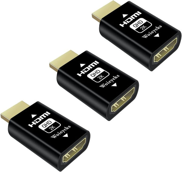 HDMI EDID Emulator Passthrough for KVM Switches, Video Splitters, Extenders, AV Receiver - 3 Pack, 1080P@60fps