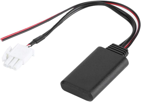 Qiilu 3-Pin AUX Bluetooth Adapter for Honda GL1800 Goldwing Car, Wireless Audio Cable Adapter