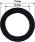 Fielect 6.5 Inch Speaker Rubber Edge Surround Rings, Replacement Parts for Speaker Repair or DIY