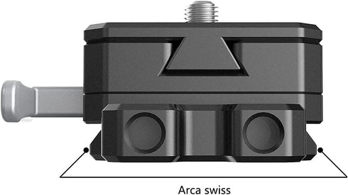 NICEYRIG Mini V-Lock Mount Baseplate for Arca Swiss Quick Release, DSLR Camera Tripod, Monopod