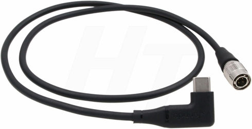 HangTon 12V 4 F4 F8 F8N 90-Degree 60cm PD QC Power Bank USB C to Hirose Pin Power Cable for Zoom Pro Audio Recorder
