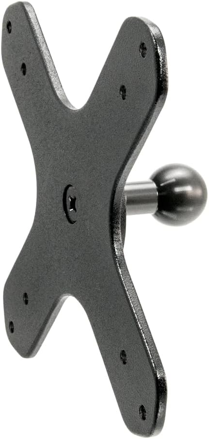ARKON Mounts VESA 75 / VESA 100 to 20mm Ball Mount Bracket Adapter for TVs, Monitors, and Displays, Durable Construction