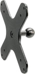 ARKON Mounts VESA 75 / VESA 100 to 20mm Ball Mount Bracket Adapter for TVs, Monitors, and Displays, Durable Construction