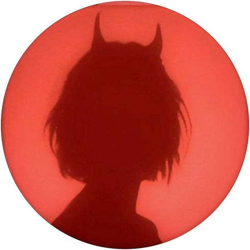 PopSockets Satanic Girl Silhouette Aesthetic, Red Shadow Woman, Swappable Grip for Phones & Tablets