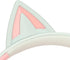 KUIDAMOS Cat Ear Headphones with Detachable Microphone, 7 Colors LED Lights, Foldable Over Ear Headphones, BT and Wired