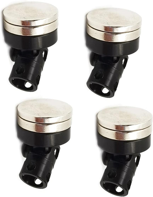 DEVMO 4PCS SCX10 4WD 1/10 RC Magnetic Body Post,Alloy Magnetic Stealth Invisible Body Shell Mount Column Compatible