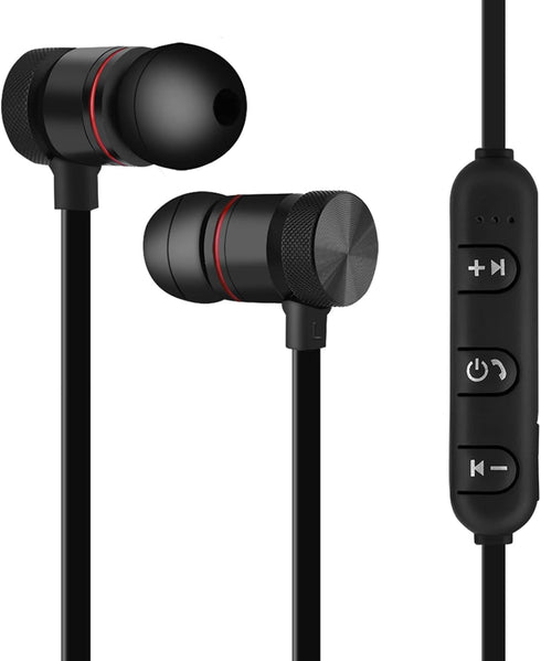 POCREATION Bluetooth Neckband Headphones, Wireless Sports Earphone Headset, Noise Cancelling for Gym Workout Running