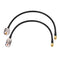 BINGFU SMA Male to UHF SO239 Female & PL259 Male RG58 Coaxial Jumper Cable, 12 inch (2-Pack)