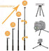 Telescopic Selfie Stick VVHOOY 11-37 inch Extendable with Tripod Adjustable Hand Grip for Action Camera