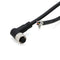 M12 A-Code Elbow 8 Pin Female Sensor Connector Shielded Cable to Flying Leads for Industrial Automation 1M/3.3FT