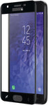 CENTAURUS Galaxy J7 2018 Screen Protector, 3 Pack, Ultra-Thin Full Coverage Black Tempered Glass for Samsung J7