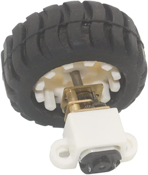 MANHONG 1000 12V) Electric Small Motor Miniature Electric Toy, Plastic Wheel Kit with Fixed Frame Connecting Nut