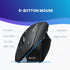 Wireless Ergonomic Vertical Mouse - Perixx PERIMICE-715II, 2.4 G, 800/1200/1600 DPI, Right Handed
