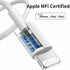 20W MFi Certified USB C Fast Charger with 10FT Type-C to Lightning Cable, compatible with iPhone 14/13/12/11/Xs
