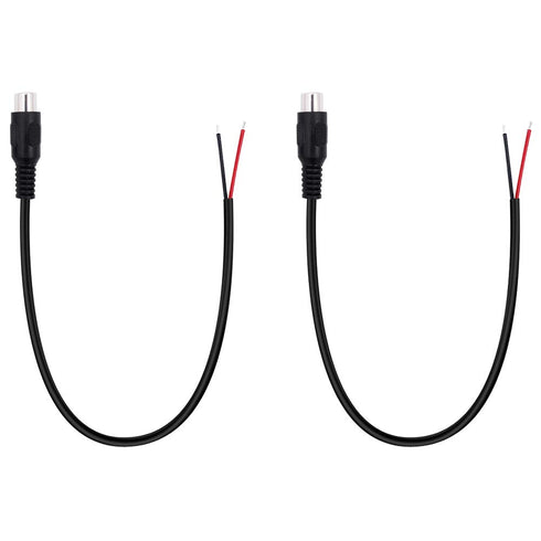 Fancasee 2 Pack Speaker Wire RCA Female Plug Jack Connector Adapter to Bare Wire for Audio Video