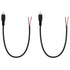 Fancasee 2 Pack Speaker Wire RCA Female Plug Jack Connector Adapter to Bare Wire for Audio Video