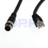 DRRI M12 4pin D-Code Male to RJ45 Ethernet Connector CAT6 Shielded Cable for Profinet & Ethernet/IP Networks