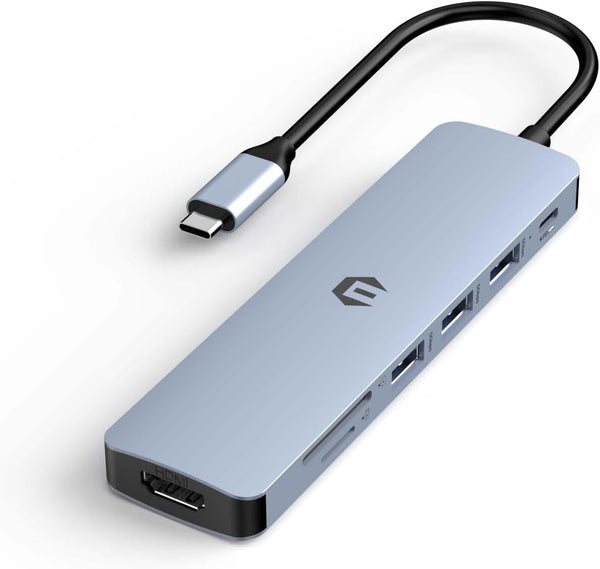 SUTOUG Docking Station, 7-in-1 USB C Hub Multiport Adapter with HDMI, 100W PD