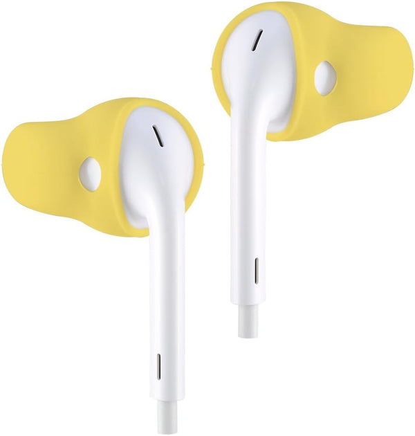 ACOUS Design Purest Earbuds Covers, Anti-Slip Sport Tips Compatible with Apple AirPods1&2 and EarPods (Strong Lemon)