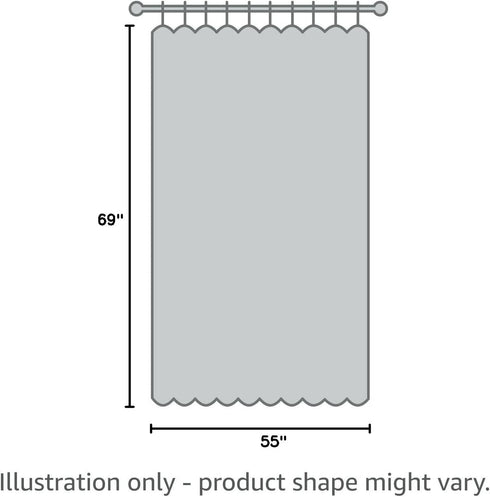 ZebraSmile 1 Panel Tab Top Voile Sheer Curtain, White Loop Sheers for Living Room, Bedroom, Small Window 69(H) X55(W) in
