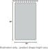 ZebraSmile 1 Panel Tab Top Voile Sheer Curtain, White Loop Sheers for Living Room, Bedroom, Small Window 69(H) X55(W) in