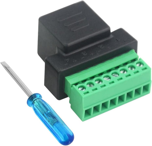 WMYCONGCONG 4 PCS RJ45 Screw Terminal Adaptor Connector for Cat7 Cat6 Cat5 Cat5e Ethernet Extender