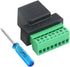 WMYCONGCONG 4 PCS RJ45 Screw Terminal Adaptor Connector for Cat7 Cat6 Cat5 Cat5e Ethernet Extender