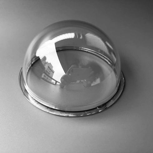 4 Inch Indoor Outdoor CCTV Replacement Acrylic Clear Cover, Surveillance Cameras Security Dome Protector Housing