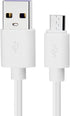 Smays 25ft Micro USB Extension Cable 4-Pack for Wyze Cam Pan, Blink Mini, YI Home Camera - White
