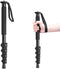 ULANZI TB12 61-Inch Aluminum Monopod, Lightweight 5-Section Height Photography Accessory for Canon, Nikon, Sony DSLR