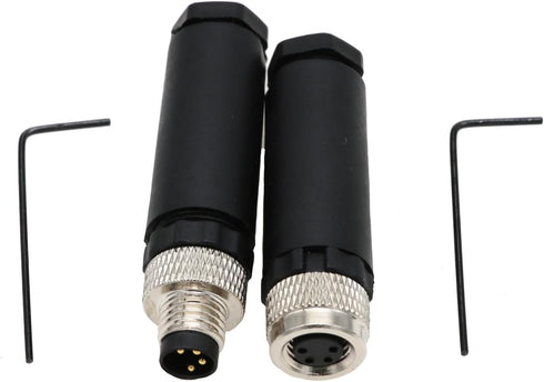 M8 4Pin Sensor Connector Field Device Shielded A-Code Male Female Electrical Plug Socket 60V 4A Industrial Quick Connect