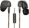 Kz ATE HiFi Copper Driver Ear Hook Earphones for Sports, Running, with Foam Eartips & Microphone.