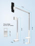 Viozon Mount,360 3.5"-6.9" 16 15 Phone Holder, Flexible Long Arm,Overhead Angle Adjustable,Aluminum Alloy, C Clamp