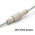 KCSJXF 5Pin GX16 1.2m Pro Coiled Keyboard Cable, Double-Sleeved Mechanical Keyboard Cable with Aviator, USB A to USB