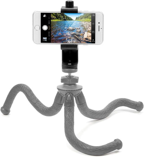Heavy Duty Rotating Universal Smartphone Tripod Mount for iPhone Xr Xs Max X 8 8+ 7 7 Plus, Samsung Galaxy