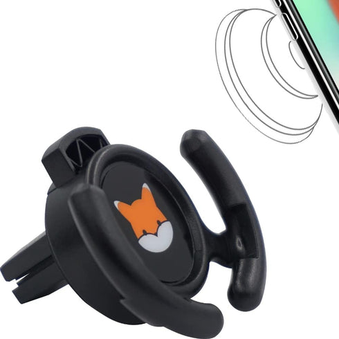 Car Vent Mount Holder for Pop Socket, Collapsible Phone Holder with Secure AC Vent Clip (Black)