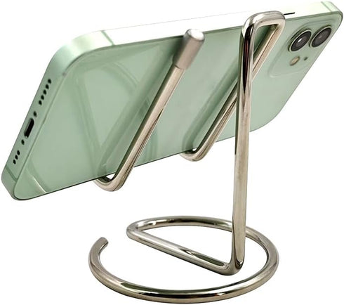 JinZeFa Cell Phone Iron Stand Holder, Metal Universal Portable Tablets Holder, Compatible with All Mobile Phones
