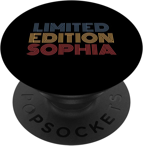 Sophia Limited Edition PopSockets Swappable PopGrip, Personalized Name, Funny Design
