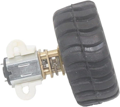 MANHONG 1000 12V) Electric Small Motor Miniature Electric Toy, Plastic Wheel Kit with Fixed Frame Connecting Nut