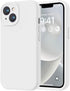 LOVE 3000 iPhone 14 Case - Premium Silicone with Soft Anti-Scratch Microfiber Lining - White