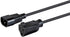Monoprice Desktop Computer Power Cord - IEC 60320 C14 to NEMA 5-15R, 10 Amp, 1250 Watt, 125 Volt, 18AWG, 2 Feet, Black